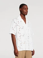 Cotton-Blend Short-Sleeve Shirt