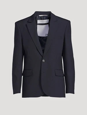 Wool Single-Breasted Jacket
