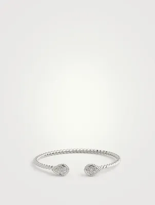 Serpent Bohème 18K Gold Double Motif Bracelet With Diamonds