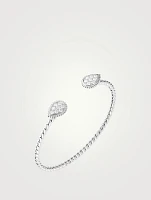 Serpent Bohème 18K White Gold Double Motif Bracelet With Diamonds