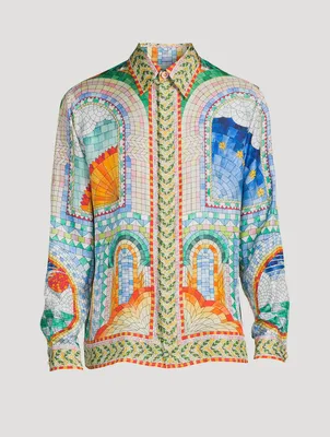 Mosaic Silk Shirt