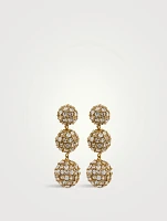 Triple Ball Drop Earrings