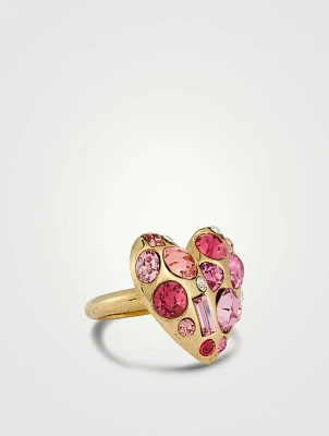 Gemstone Heart Ring