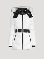 Cambria Sport Shearling-Trimmed Down Jacket