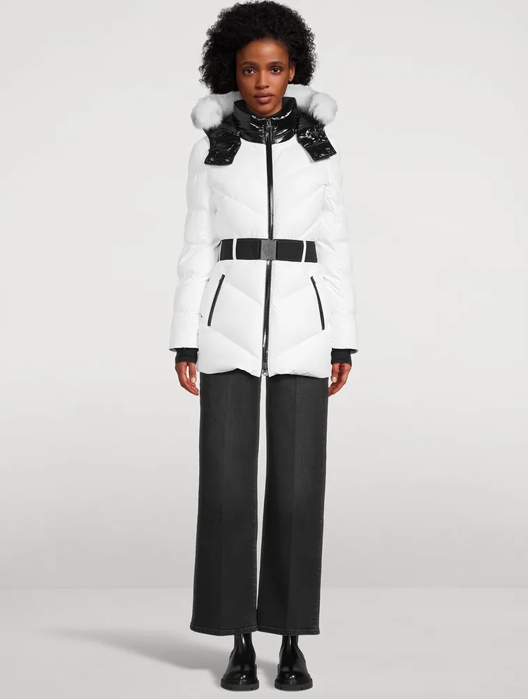 Cambria Sport Shearling-Trimmed Down Jacket