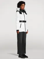 Cambria Sport Shearling-Trimmed Down Jacket