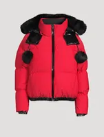Maspeth Shearling-Trimmed Down Puffer Jacket
