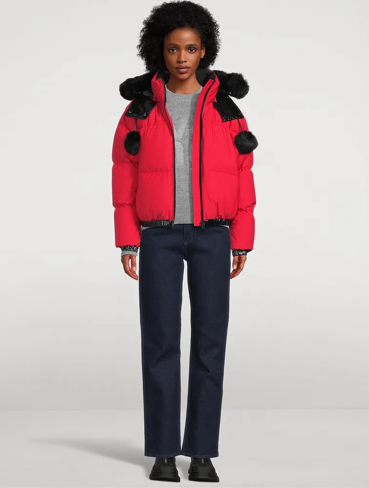 Maspeth Shearling-Trimmed Down Puffer Jacket