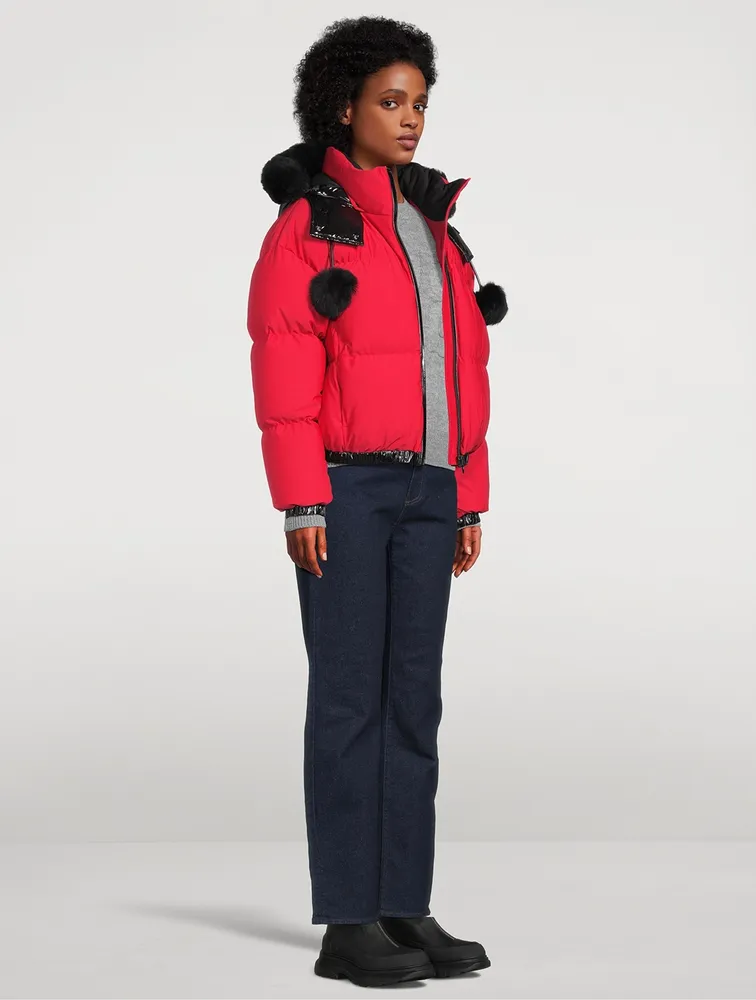 Maspeth Shearling-Trimmed Down Puffer Jacket