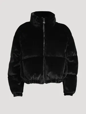 Bunny Cropped Down Puffer Jacket