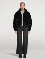 Bunny Cropped Down Puffer Jacket