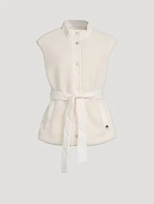St. Clair Reversible Sherpa Belted Vest