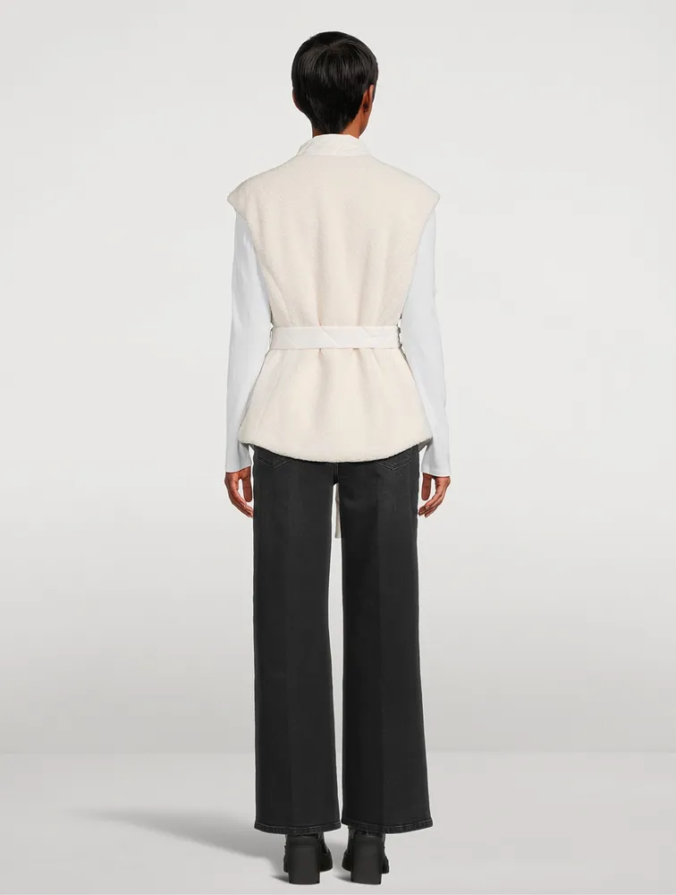 St. Clair Reversible Sherpa Belted Vest