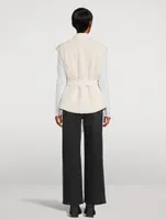 St. Clair Reversible Sherpa Belted Vest