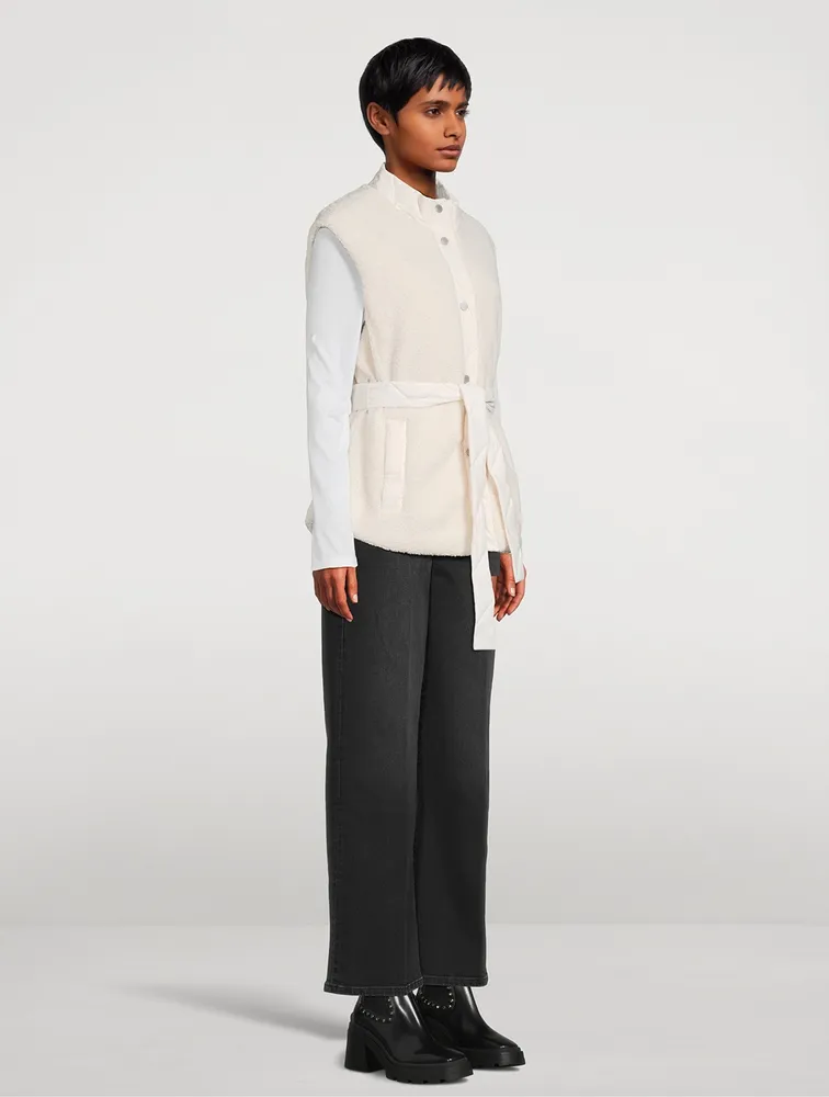 St. Clair Reversible Sherpa Belted Vest