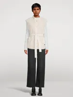 St. Clair Reversible Sherpa Belted Vest