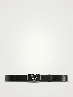 VLOGO Leather Reversible Belt