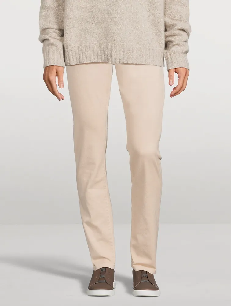 Stretch Cotton Pants