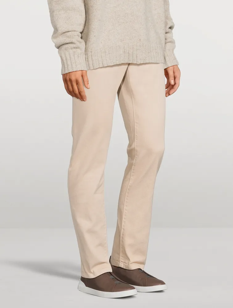Stretch Cotton Pants