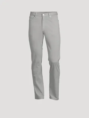Stretch Cotton Slim-Fit Pants