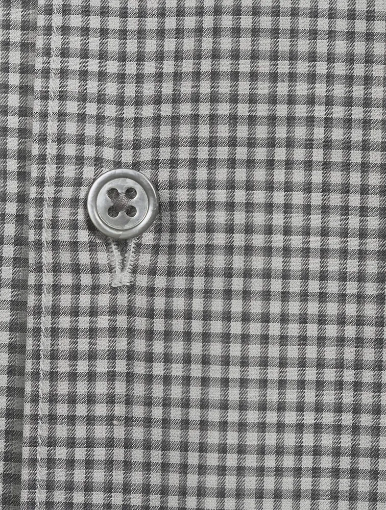 Cotton Twill Shirt Check Print