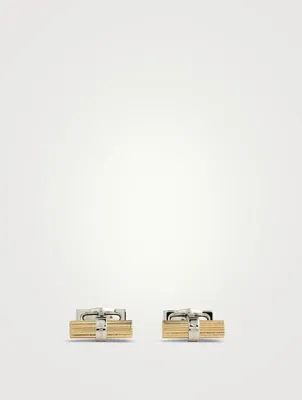 Two-Tone Bar Cufflinks