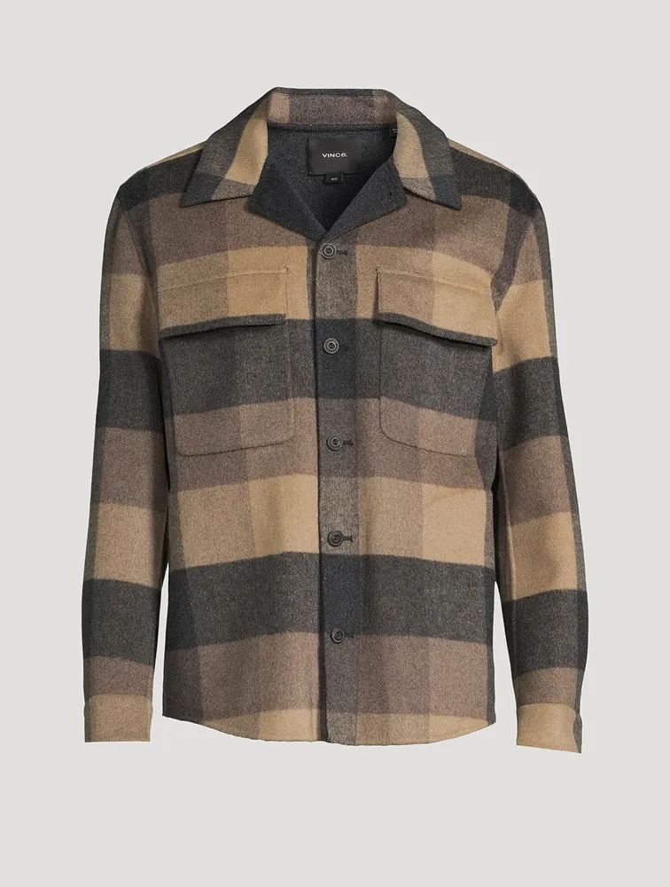 Splittable Wool-Blend Shirt Jacket