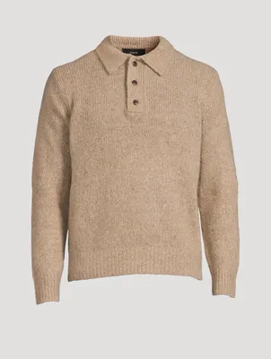 Cashmere Donegal Polo Sweater