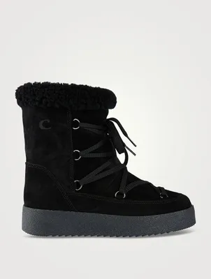 Emery Suede Shearling Lined Boots