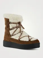 Eloise Suede And Shearling Lined Boots