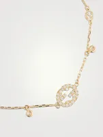 Interlocking G 18K Gold Diamond Bracelet