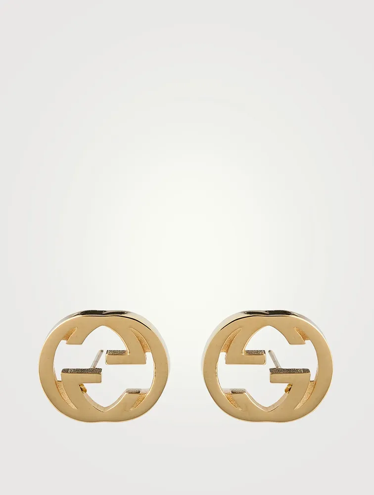 Interlocking G 18K Gold Stud Earrings