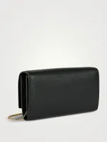 Gancini Leather Chain Wallet