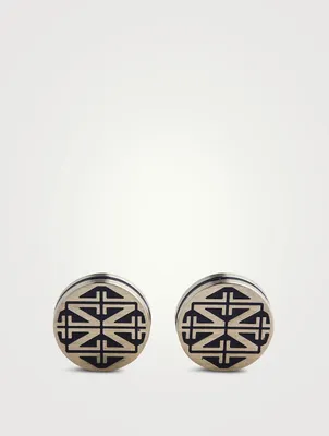 Oval Enamel Cufflinks