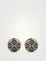 Oval Enamel Cufflinks