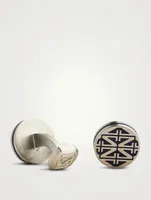 Oval Enamel Cufflinks