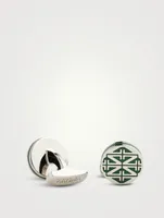Oval Enamel Cufflinks