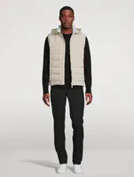 Linen-Blend Down Vest