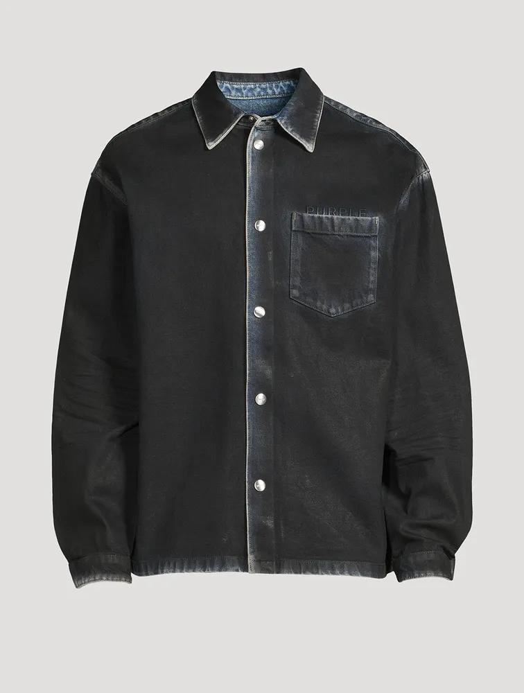 Coated Shirt Jacket