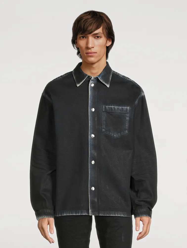 Coated Shirt Jacket