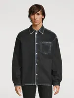 Coated Shirt Jacket