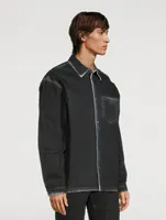 Coated Shirt Jacket