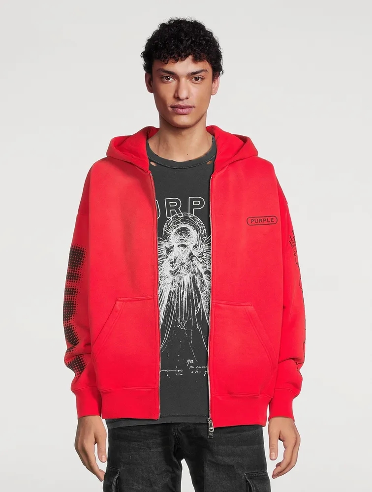 Cotton Fleece Zip Hoodie