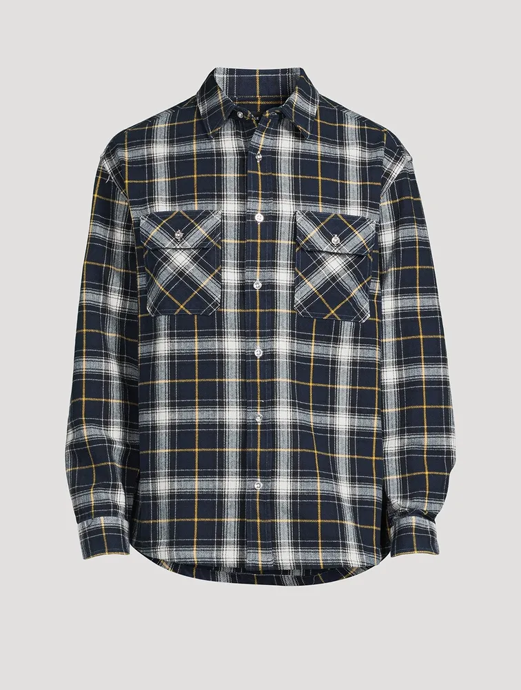 Cotton Flannel Plaid Shirt