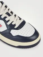 Medalist Leather Two-Tone Sneakers