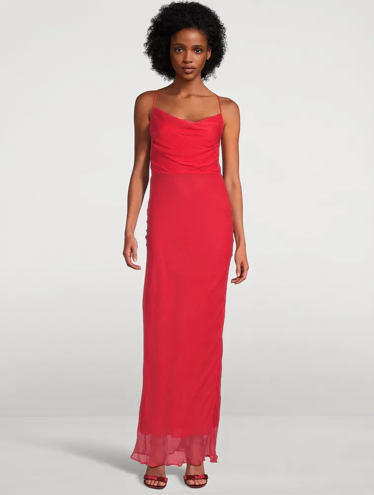 Margot Bias-Cut Maxi Dress