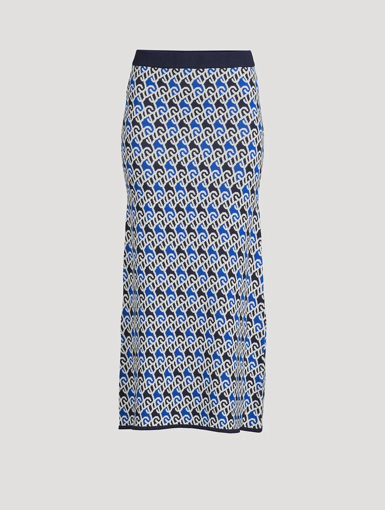 Carmen Jacquard Knit Maxi Skirt