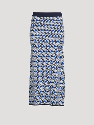 Carmen Jacquard Knit Maxi Skirt