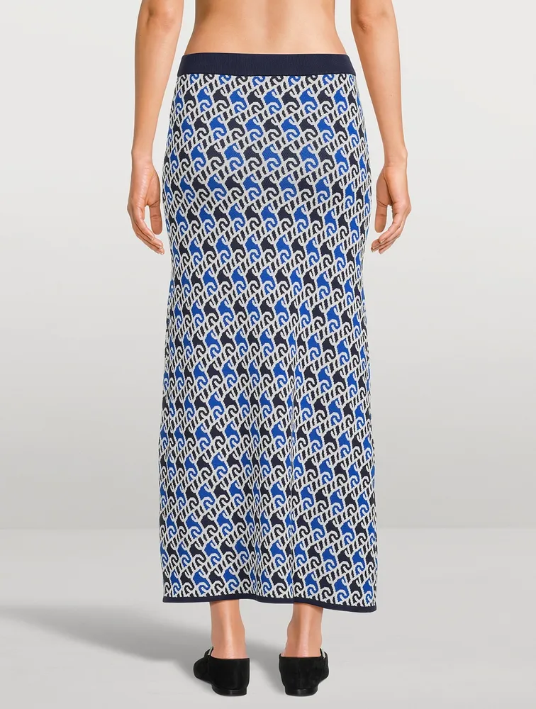 Carmen Jacquard Knit Maxi Skirt