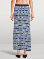 Carmen Jacquard Knit Maxi Skirt